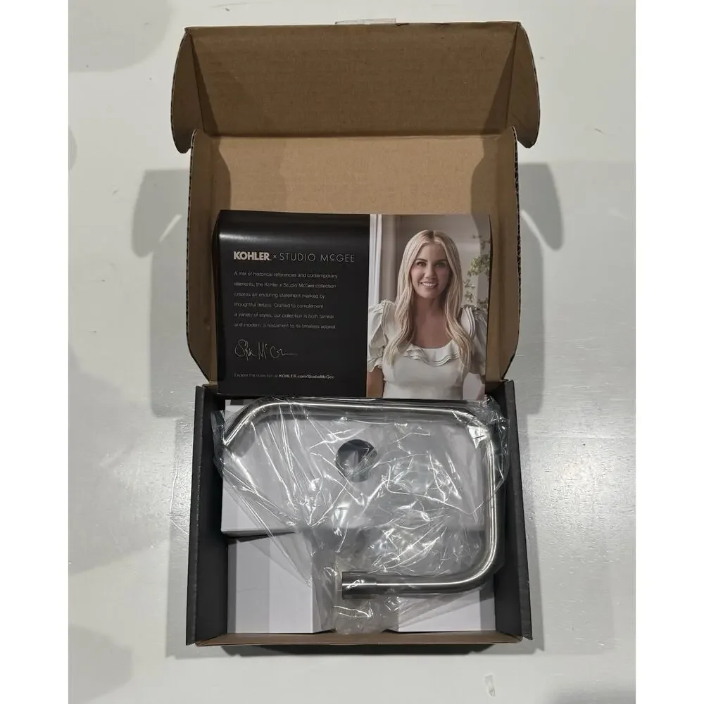 Kohler 35928-BN Castia Studio McGee Wall Mounted Towel Ring Polished Nickel